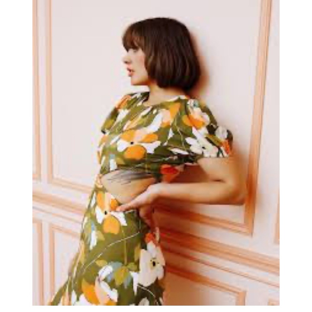 Molly‎ Green Etiquette Dresses Short Floral Dress Size Small